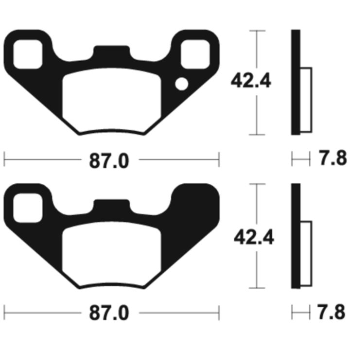 Bromsbelägg FRAM Sintrad Metall Tecnium – bild 2
