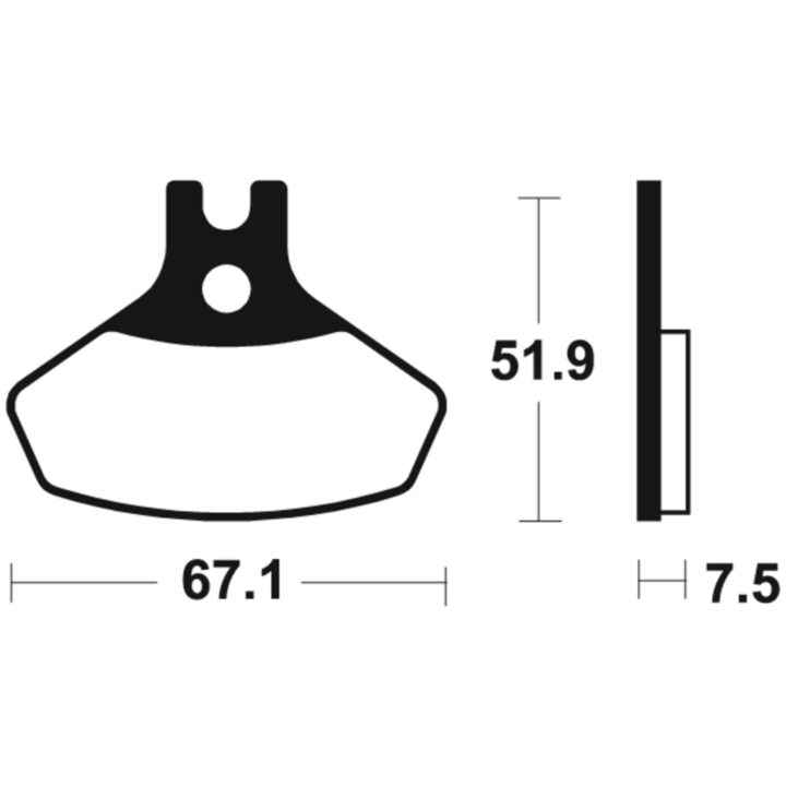 Bromsbelägg FRAM Sintrad Metall Tecnium – bild 2