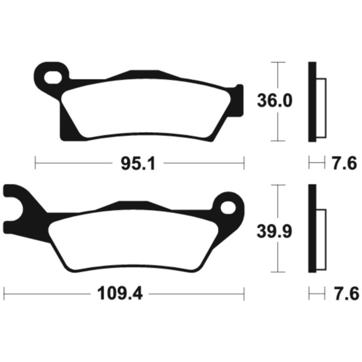 Bromsbelägg FRAM Sintrad Metall Tecnium – bild 2