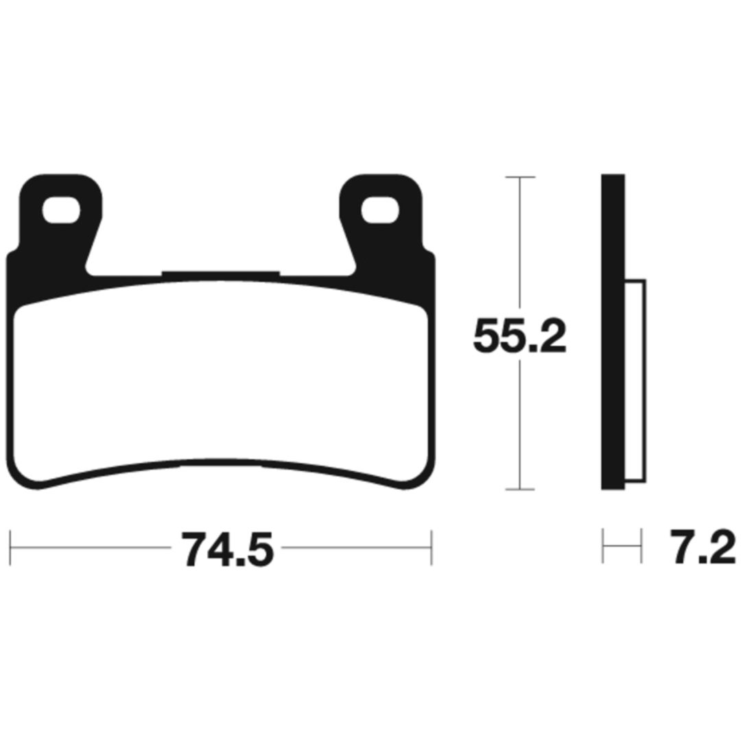 Bromsbelägg FRAM Sintrad Metall Tecnium – bild 2
