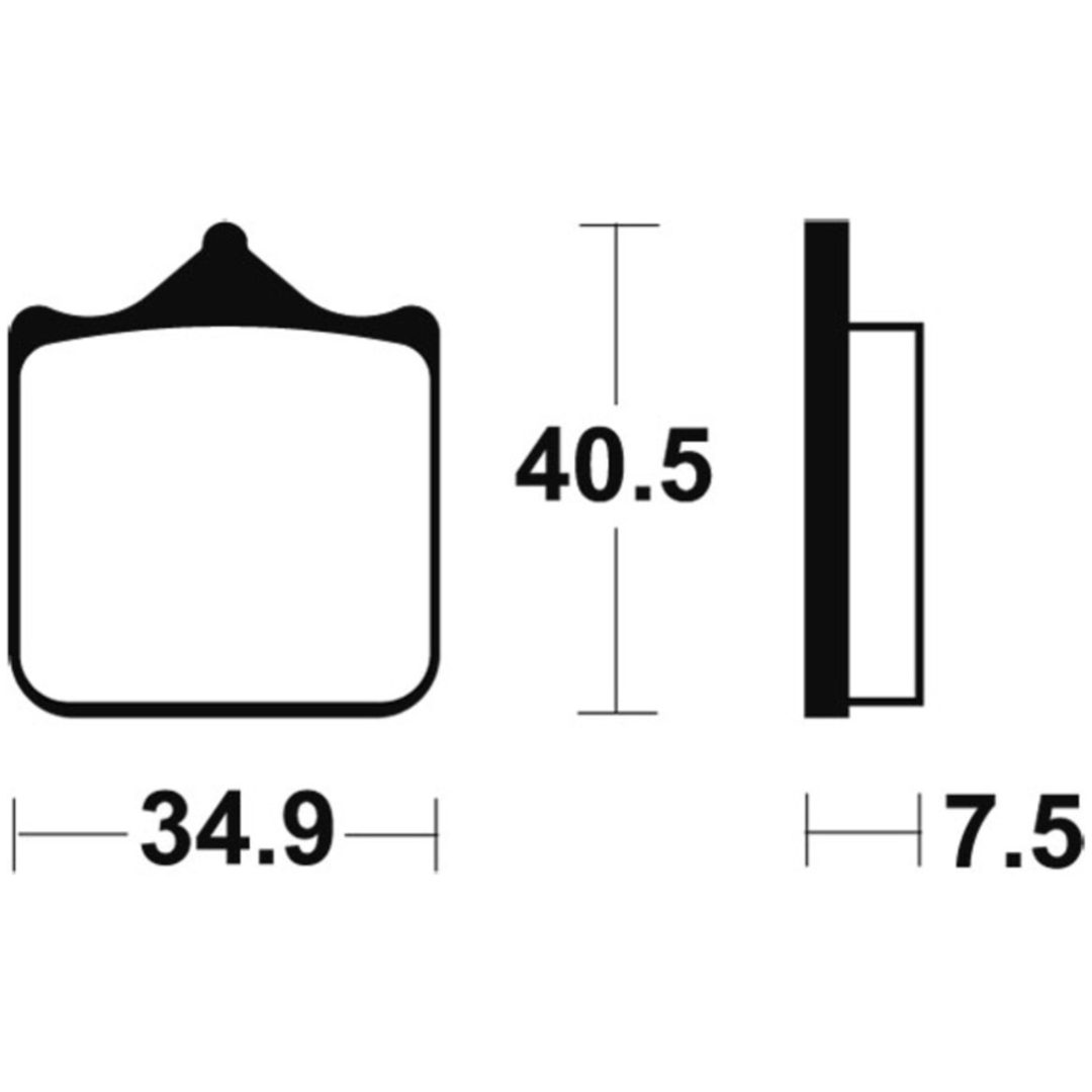 Bromsbelägg FRAM Sintrad Metall Tecnium