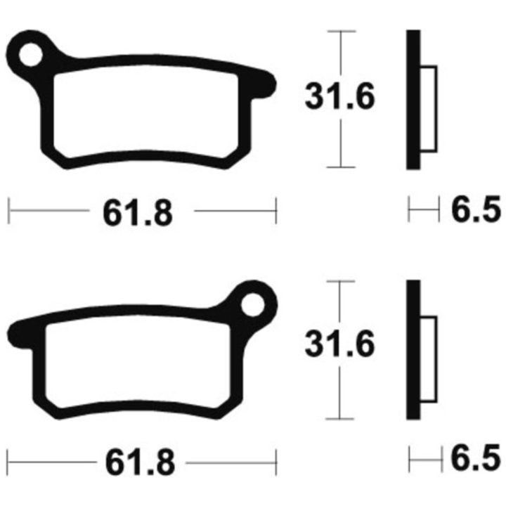 Bromsbelägg FRAM Sintrad Metall Tecnium – bild 2