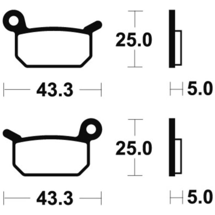 Bromsbelägg FRAM Sintrad Metall Tecnium – bild 2
