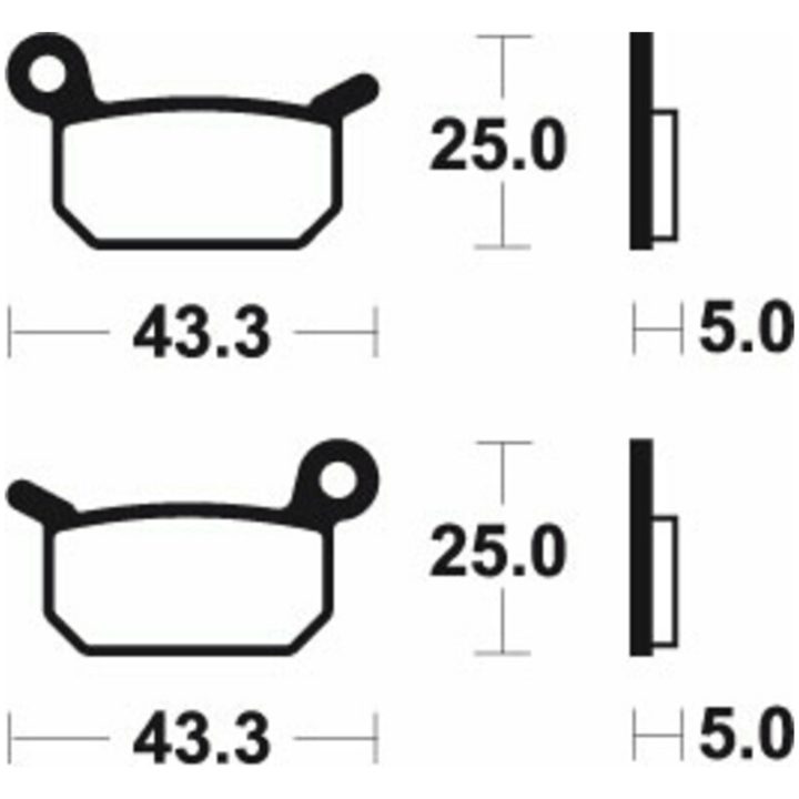 Bromsbelägg FRAM Sintrad Metall Tecnium – bild 2