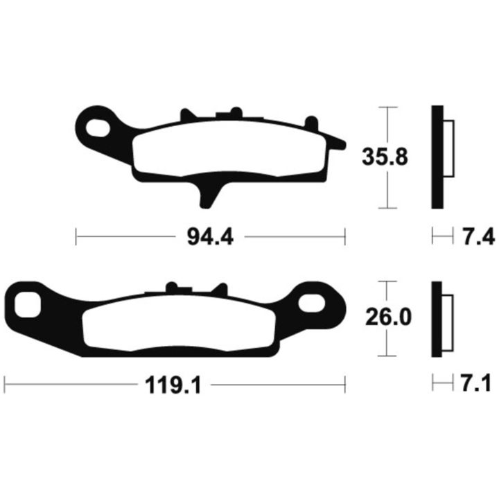Bromsbelägg FRAM Sintrad Metall Tecnium – bild 2