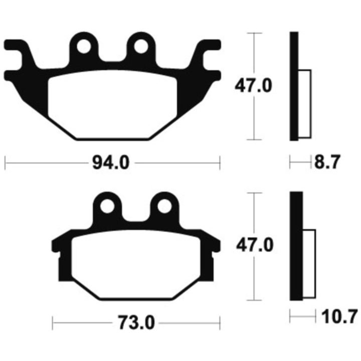 Bromsbelägg FRAM Sintrad Metall Tecnium – bild 2