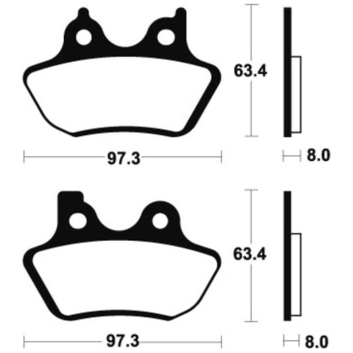 Bromsbelägg FRAM Sintrad Metall Tecnium – bild 2