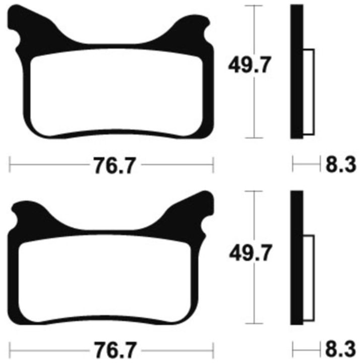 Bromsbelägg FRAM Sintrad Metall Tecnium – bild 2