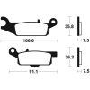 Bromsbelägg FRAM Sintrad Metall Tecnium – miniatyr 2
