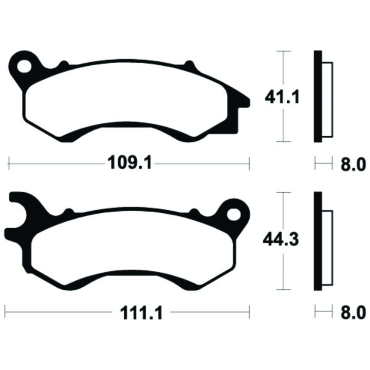 Bromsbelägg FRAM Sintrad Metall Tecnium – bild 2