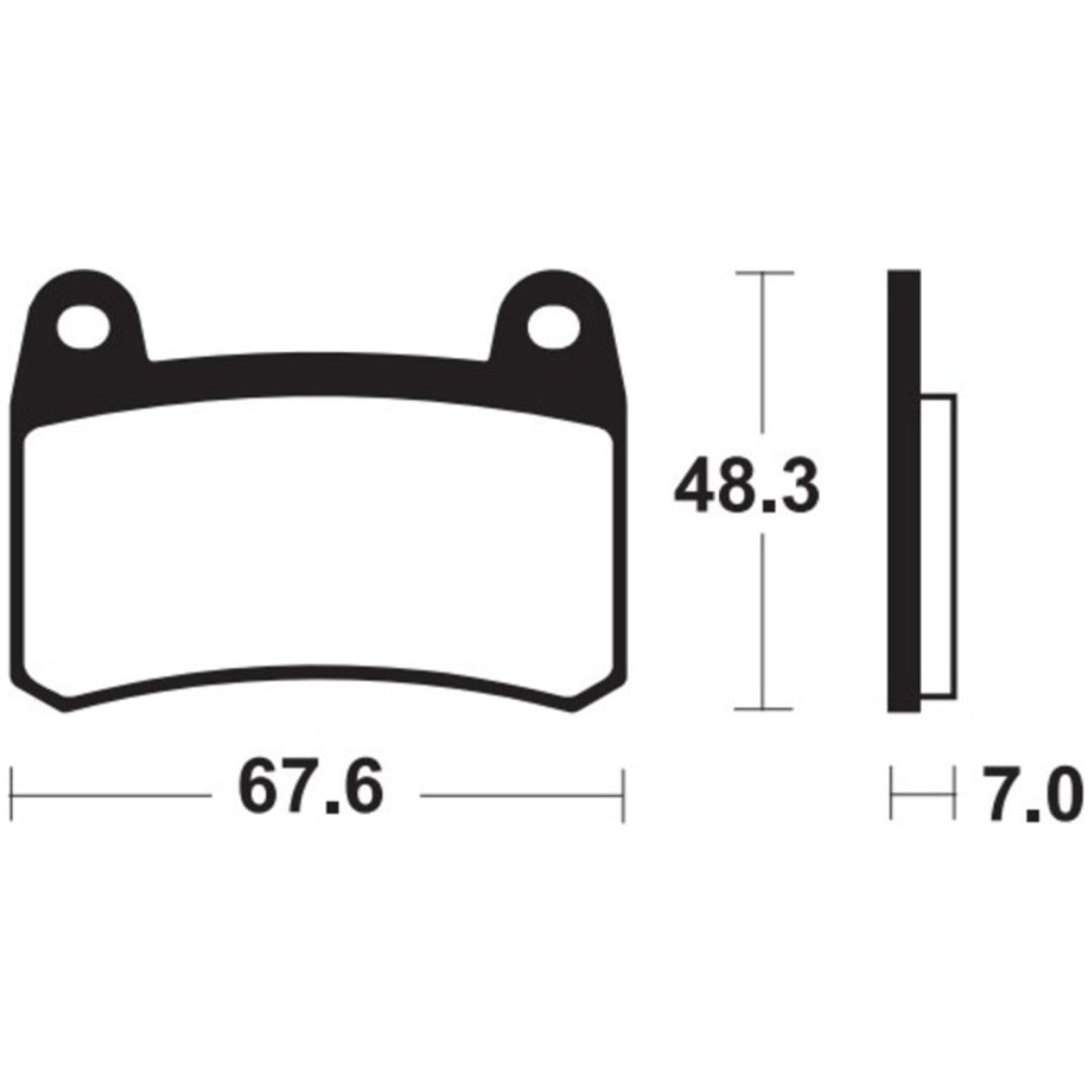 Bromsbelägg FRAM Sintrad Metall Tecnium