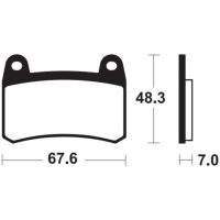 Bromsbelägg FRAM Sintrad Metall Tecnium
