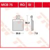 Bromsbelägg FRAM SRQ SINTER-CARBON RACE TRW SRQ – miniatyr 1