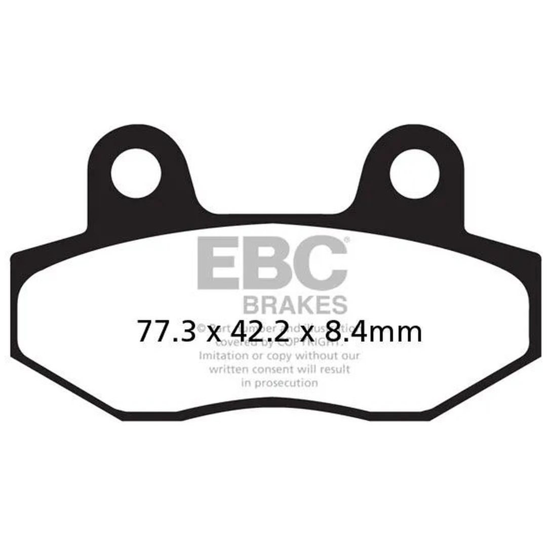 Bromsbelägg FRAM Standard EBC BRAKE PAD ORGANIC STREET