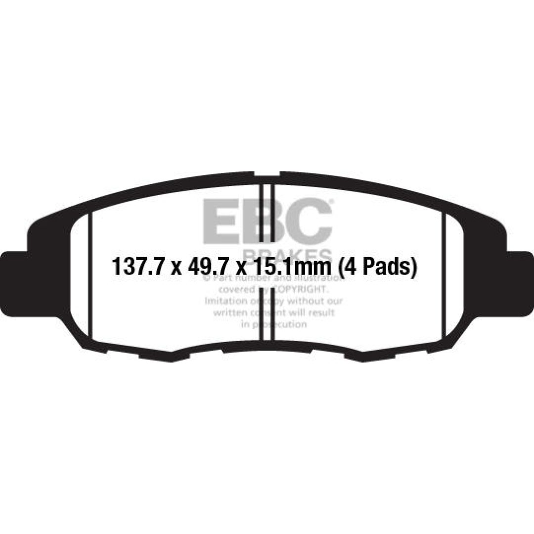 Bromsbelägg FRAM Standard EBC Bromsbelägg