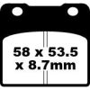 Bromsbelägg FRAM Standard EBC EBC DISC PAD SET – miniatyr 1