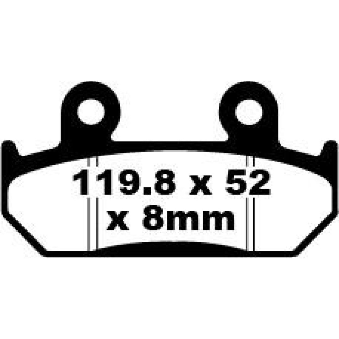 Bromsbelägg FRAM Standard EBC EBC DISC PAD SET