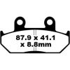 Bromsbelägg FRAM Standard EBC EBC DISC PAD SET – miniatyr 1