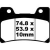 Bromsbelägg FRAM Standard EBC EBC DISC PAD SET – miniatyr 1