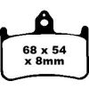 Bromsbelägg FRAM Standard EBC EBC DISC PAD SET – miniatyr 1