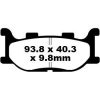 Bromsbelägg FRAM Standard EBC EBC DISC PAD SET – miniatyr 1