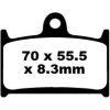 Bromsbelägg FRAM Standard EBC EBC DISC PAD SET – miniatyr 1