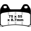 Bromsbelägg FRAM Standard EBC EBC DISC PAD SET – miniatyr 1