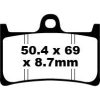 Bromsbelägg FRAM Standard EBC EBC DISC PAD SET – miniatyr 1