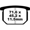 Bromsbelägg FRAM Standard EBC EBC DISC PAD SET – miniatyr 1