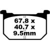 Bromsbelägg FRAM Standard EBC EBC DISC PAD SET – miniatyr 1