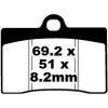 Bromsbelägg FRAM Standard EBC EBC DISC PAD SET – miniatyr 1