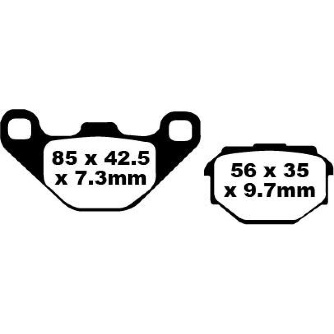 Bromsbelägg FRAM Standard EBC Standard