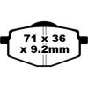 Bromsbelägg FRAM Standard EBC Standard – miniatyr 1