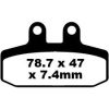 Bromsbelägg FRAM Standard EBC Standard – miniatyr 1