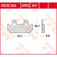 Bromsbelägg FRAM SV Metal Sinter TRW