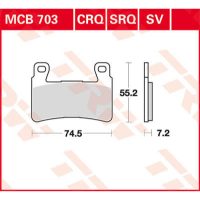 Bromsbelägg FRAM SV Metal Sinter TRW