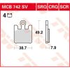 Bromsbelägg FRAM SV Metal Sinter TRW SV Sinter – miniatyr 1