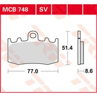 Bromsbelägg FRAM SV Metal Sinter TRW
