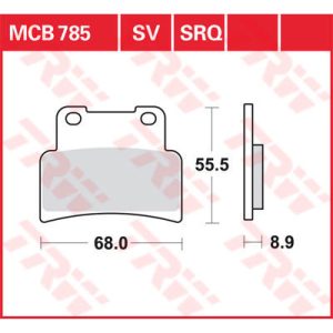 Bromsbelägg FRAM SV Metal Sinter TRW
