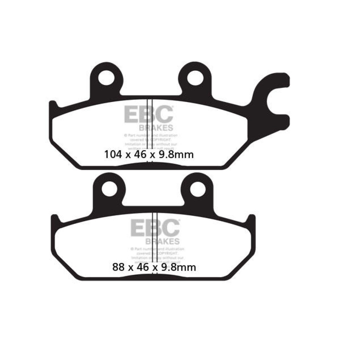 Bromsbelägg FRAM TT Sport Carbon EBC BRAKE PAD CARBON ENDURO