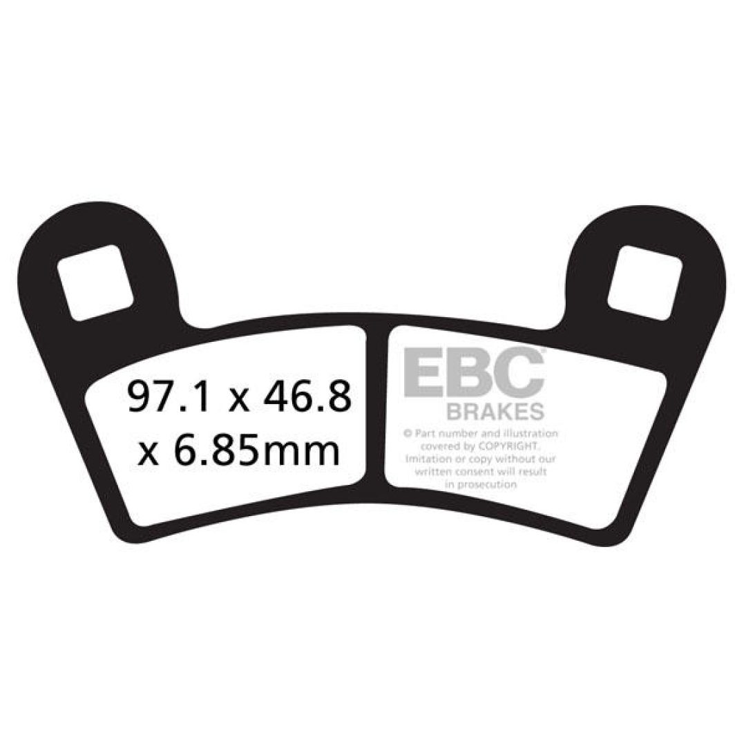 Bromsbelägg FRAM TT Sport Carbon EBC BRAKE PAD CARBON ENDURO