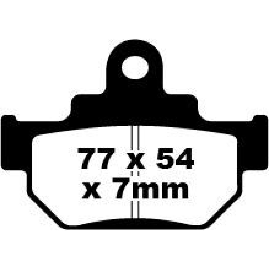 Bromsbelägg FRAM TT Sport Carbon EBC EBC DISC PAD SET
