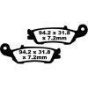 Bromsbelägg FRAM TT Sport Carbon EBC TT Sport Carbon – miniatyr 1