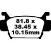 Bromsbelägg FRAM TT Sport Carbon EBC TT Sport Carbon – miniatyr 1