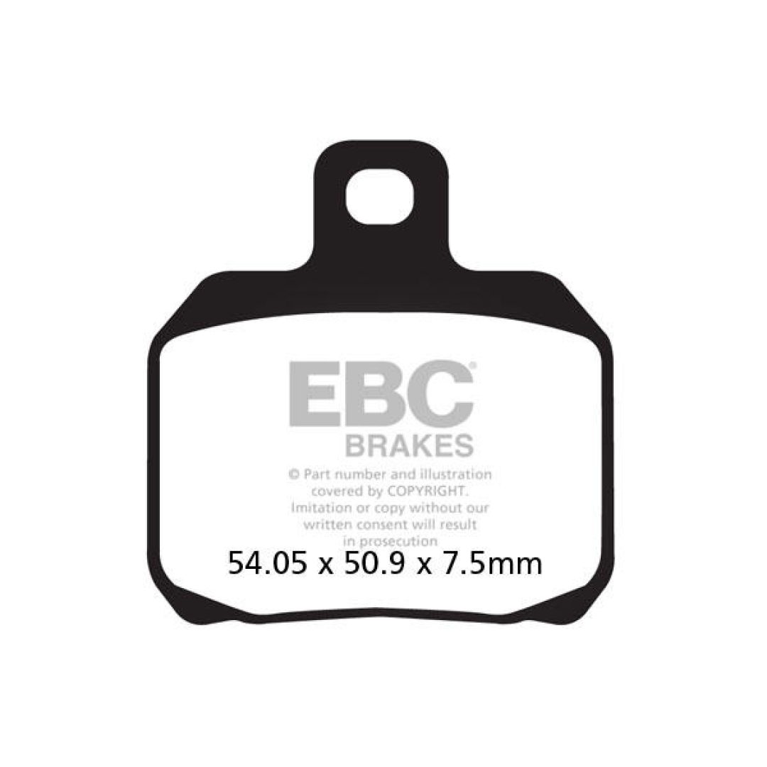 Bromsbelägg FRAM V-Semi Sinter EBC Bak