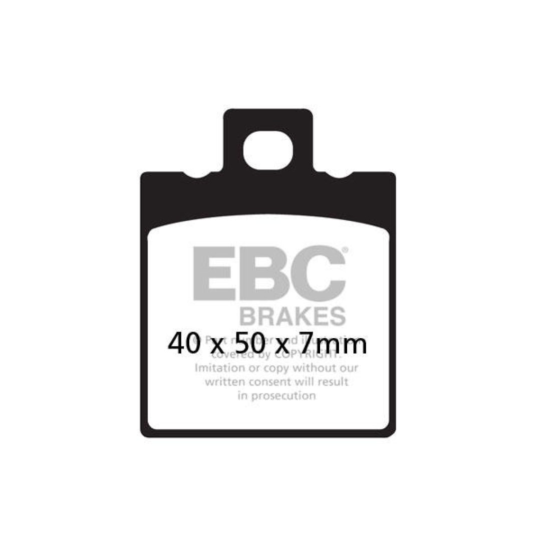 Bromsbelägg FRAM V-Semi Sinter EBC BRAKE PAD SEMI-SINTER TOU