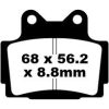 Bromsbelägg FRAM V-Semi Sinter EBC BRAKEPAD SEMISNTRD FA104V – miniatyr 1