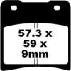 Bromsbelägg FRAM V-Semi Sinter EBC BRAKEPAD SEMISNTRD FA150V – miniatyr 1