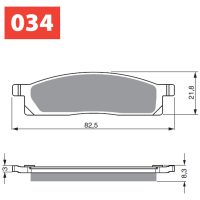 Bromsbelägg GOLDFREN 034 Ceramic Carbon S33