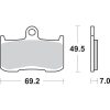 Bromsbelägg Hf Street Ceramic Organic SBS Bromsbelägg – miniatyr 2